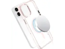 ISY ISC 1122 MagISY Backcover, für Apple iPhone 16, Clear Pink; Handyhülle