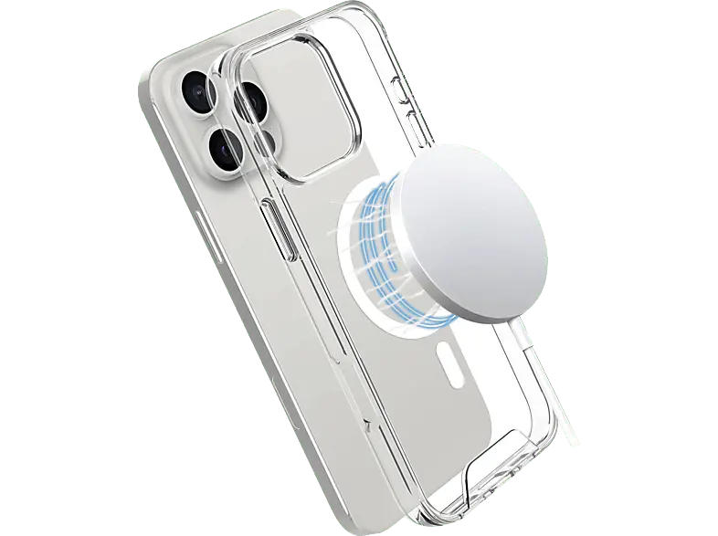 ISY ISC-1117 MagISY Backcover, für Apple iPhone 16 Pro Max, Transparent; Handyhülle