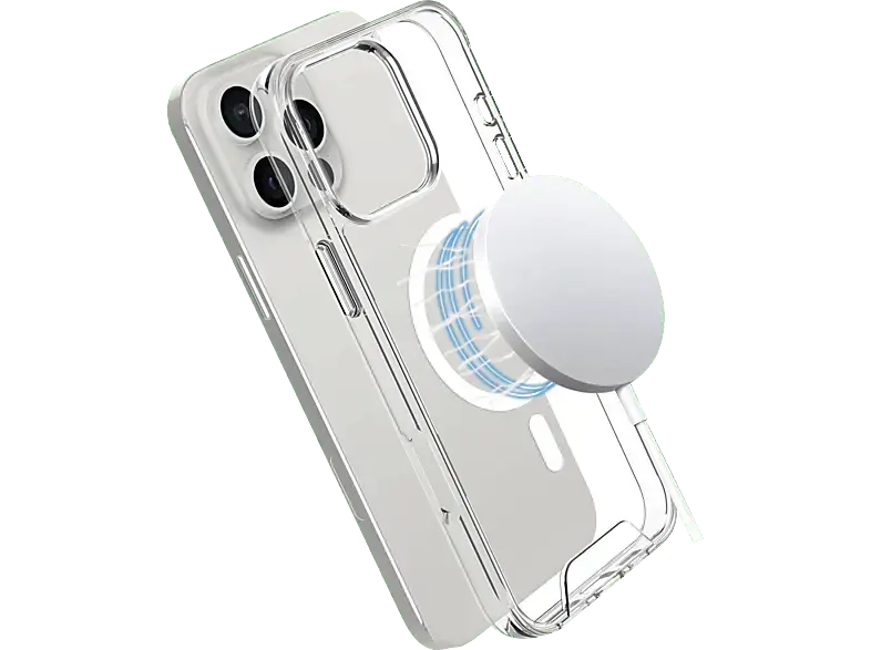 ISY ISC-1117 MagISY Backcover, für Apple iPhone 16 Pro Max, Transparent; Handyhülle