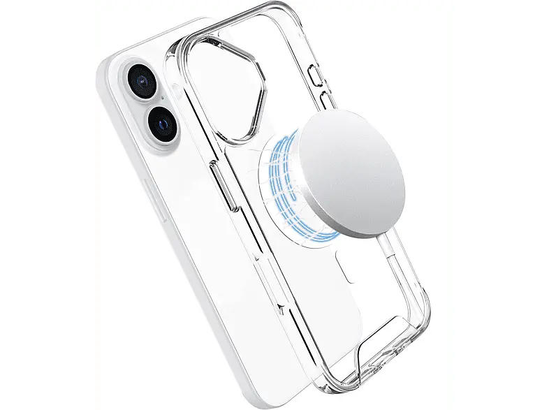 ISY ISC-1118 MagISY Backcover, für Apple iPhone 16 Plus, Transparent; Handyhülle