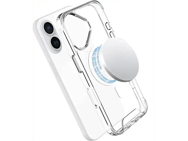 ISY ISC-1118 MagISY Backcover, für Apple iPhone 16 Plus, Transparent; Handyhülle