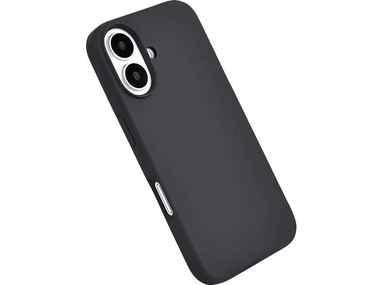 ISY ISC-2350 Silikon Backcover, für Apple iPhone 16 Plus, Schwarz; Handyhülle