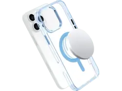 ISY ISC-1121 MagISY Backcover, für Apple iPhone 16 Pro Max, Transparent, Blau; Handyhülle