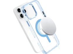 ISY ISC-1120 MagISY Backcover, für Apple iPhone 16 Pro, Transparent, Blau; Handyhülle