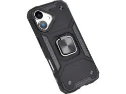 ISY ISC-6106 Rugged Case Backcover, für Apple iPhone 16, Schwarz; Handyhülle