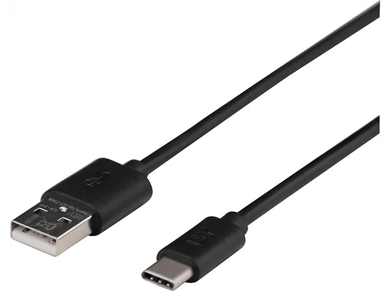 ISY Ladekabel IZB-541 USB-C, 1m, Schwarz