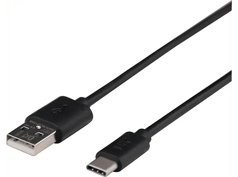 ISY Ladekabel IZB-541 USB-C, 1m, Schwarz