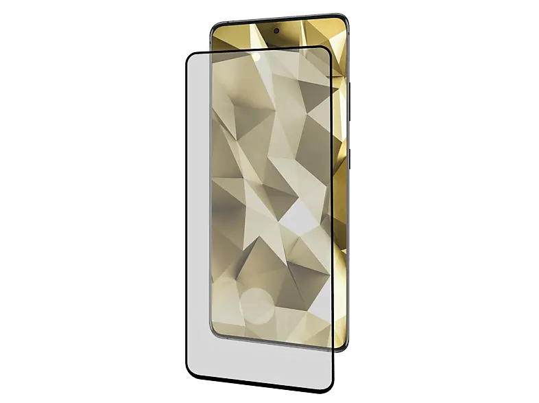 ISY Black Frame Premium Displayschutzglas, für Samsung S21+