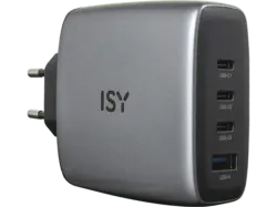 ISY IAC-5140-GY GAN Ladegerät, Grau