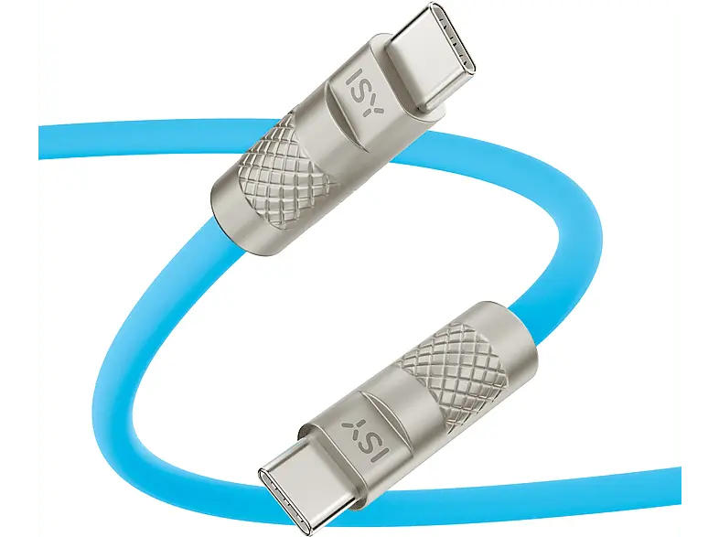 ISY Lade-/Datenkabel IUC-5300-BL, USB Type C, Blau; Typ C zu Typ C Kabel