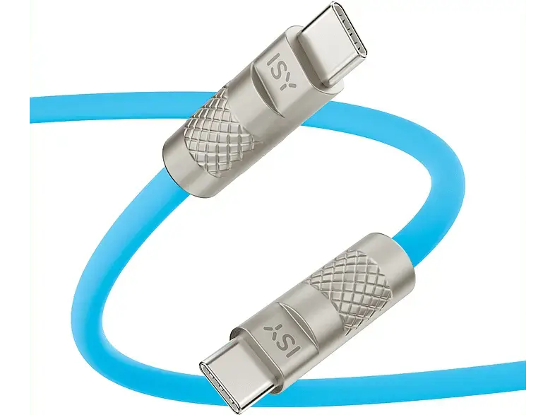 ISY Lade-/Datenkabel IUC-5300-BL, USB Type C, Blau; Typ C zu Typ C Kabel