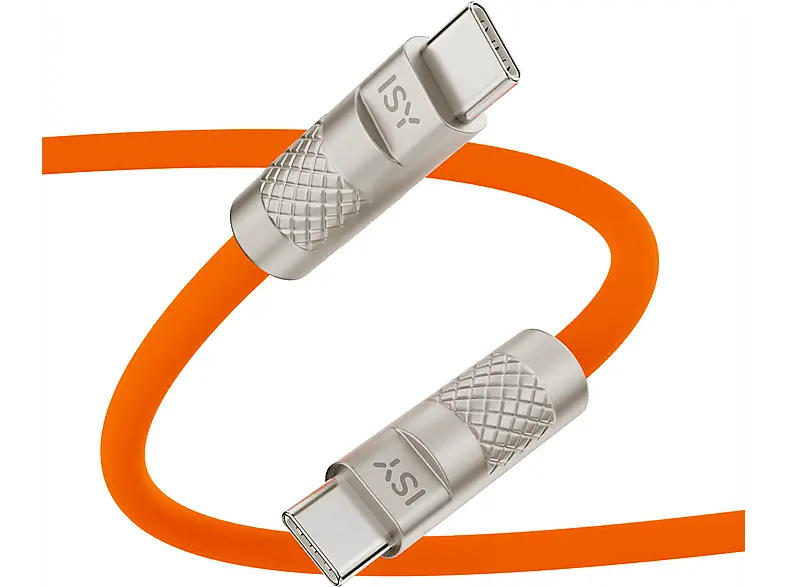 ISY Lade-/Datenkabel IUC-5300-OG, USB Type C, Orange; Typ C zu Typ C Kabel