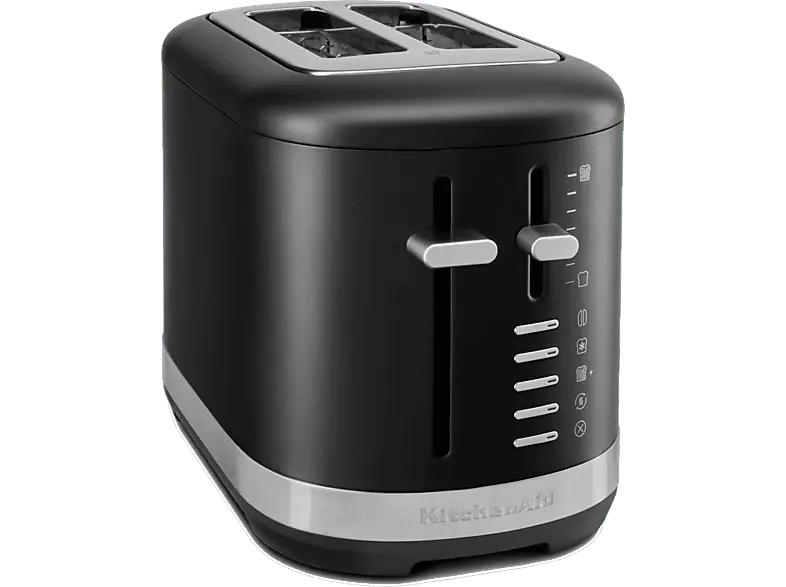 Kitchen Aid 5KMT2109EBM Toaster mit manueller Bedienung (Matt Schwarz, 980 Watt, Schlitze: 2)