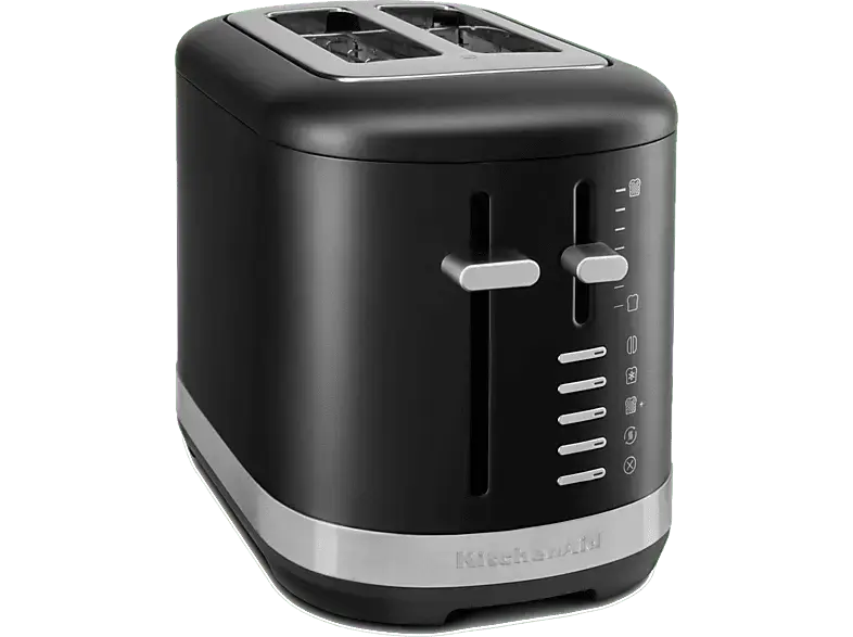 Kitchen Aid 5KMT2109EBM Toaster mit manueller Bedienung (Matt Schwarz, 980 Watt, Schlitze: 2)