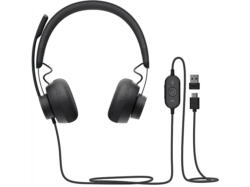 LOGITECH LOGITECH LOGI Zone 750, Kabelgebundener Kopfhörer, USB-Headset, Rauschunterdrückung, USB, Grau/Schwarz; Gaming Headset