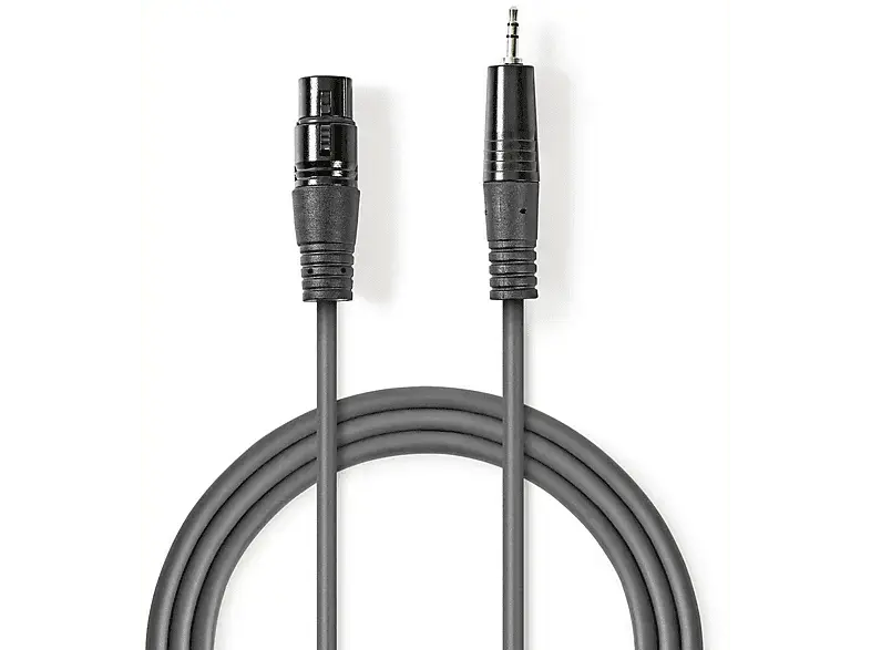 Nedis Balanced Audio-Kabel XLR 3-Pin Buchse - 3.5 mm Stecker, 1m; Audio Kabel