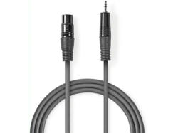 Nedis Balanced Audio-Kabel XLR 3-Pin Stecker - 3.5 mm Stecker, 1.5m; Audio Kabel