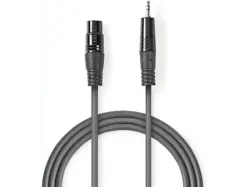 Nedis Balanced Audio-Kabel XLR 3-Pin Stecker - 3.5 mm Stecker, 1.5m; Audio Kabel