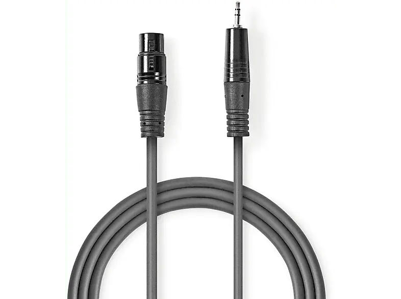 Nedis Balanced Audio-Kabel XLR 3-Pin Stecker - 3.5 mm Stecker, 1.5m; Audio Kabel