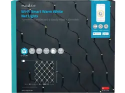 Nedis SmartLife WLAN LED Lichternetz, 3x 2m, 280 LED's, Warmweiß; LED-Lichternetz