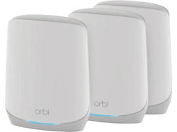 NETGEar Mesh Router Orbi RBK763S, WiFi 6, 5.4 Gbit/s, Tri-Band, 525m², 3er Set, Weiß