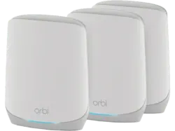 NETGEar Mesh Router Orbi RBK763S, WiFi 6, 5.4 Gbit/s, Tri-Band, 525m², 3er Set, Weiß