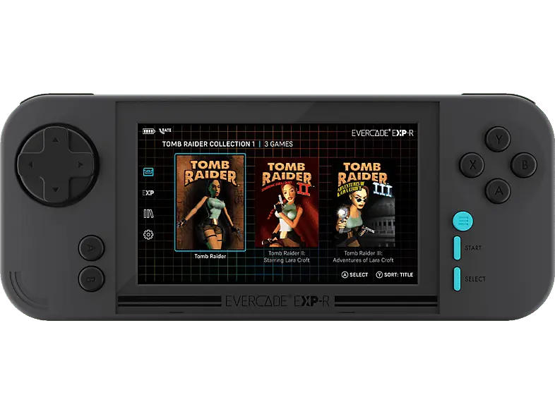 Blaze Evercade EXP-R inkl. Tomb Raider Collection 1; Blaze Evercade----Handheld-Retro-Spielekonsole