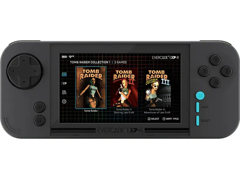 Blaze Evercade EXP-R inkl. Tomb Raider Collection 1; Blaze Evercade----Handheld-Retro-Spielekonsole