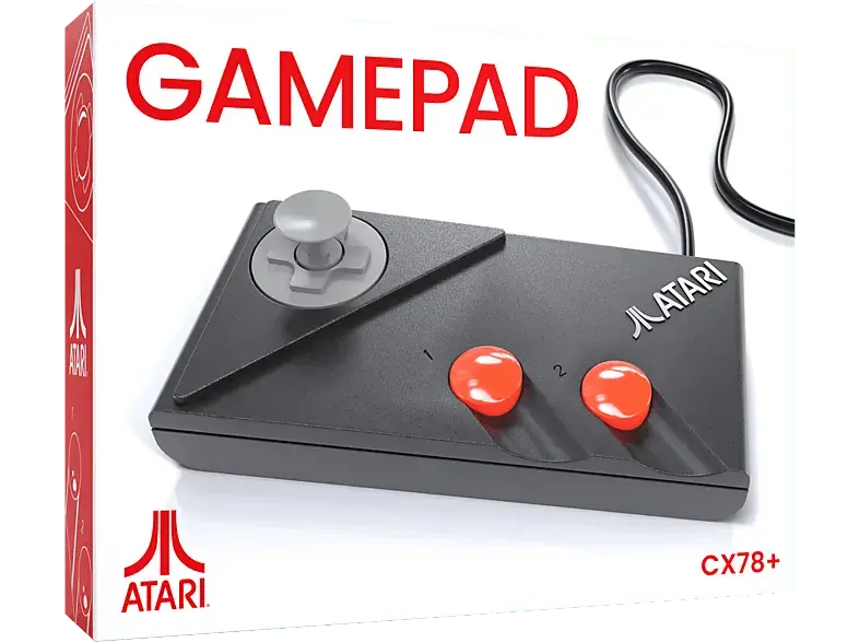 Plaion Gamepad CX78+ kabelgebunden für Atari 2600+, 2600, 7800; Controller