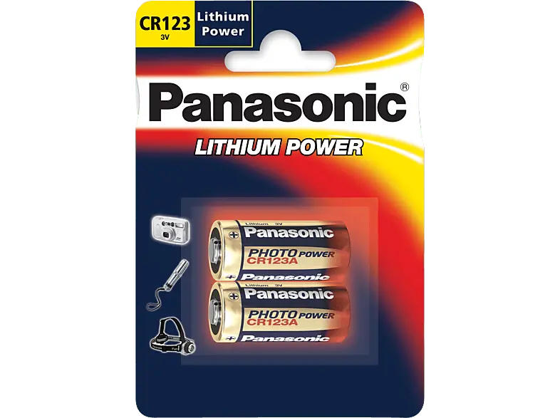 Panasonic Batterie CR-123AL/2BP 3V