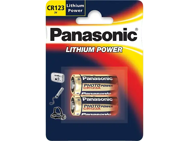 Panasonic Batterie CR-123AL/2BP 3V