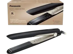 Panasonic EH-HS0E-K825 Haarglätter (Keramik, Temperaturstufen: 5 (230°C, 200°C, 180°C, 170°C und 150°C), Schwarz/Champagner)