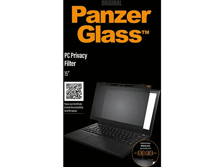 PANZERglass PC Privacy Universal für 15"; Schutzglas----Schutzglas