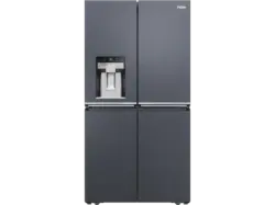 Haier HCR7918EIMB Multi Door Kühl-und Gefrierkombination, Side-by-Side (601 l, E, 1775 mm hoch, Brushed black)