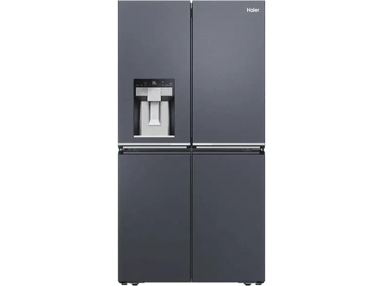 Haier HCR7918EIMB Multi Door Kühl-und Gefrierkombination, Side-by-Side (601 l, E, 1775 mm hoch, Brushed black)