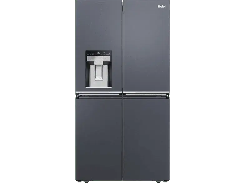 Haier HCR7918EIMB Multi Door Kühl-und Gefrierkombination, Side-by-Side (601 l, E, 1775 mm hoch, Brushed black)