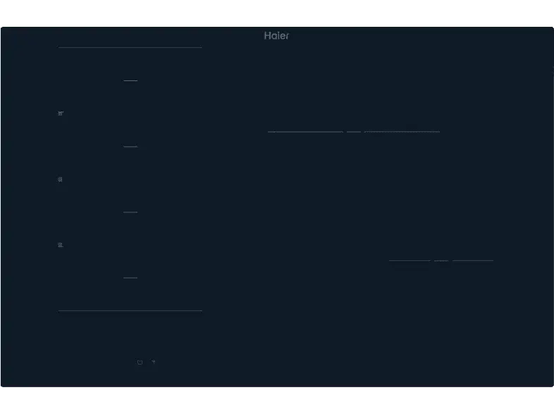 Haier HAMTB86IRCS Induktionskochfeld (800 mm breit, 4 Kochfelder, Glaskeramik, Autarkes Kochfeld)