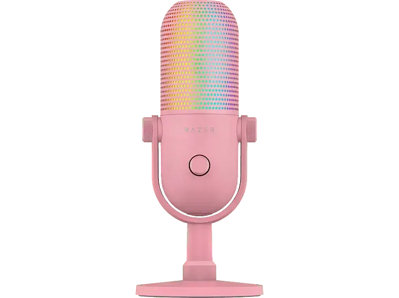 Razer Seiren V3 Chroma - RGB-USB Tap-to-Mute Mikrofon, Quartz