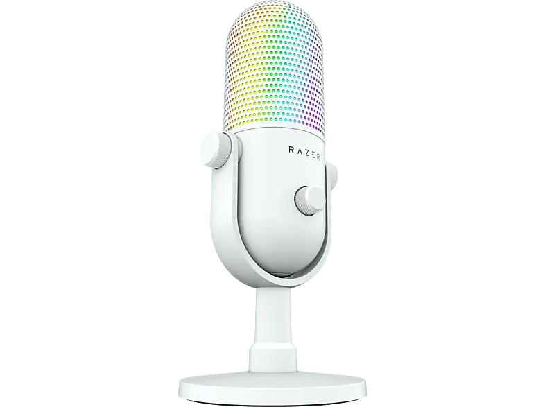 Razer Seiren V3 Chroma - RGB-USB Tap-to-Mute Mikrofon, White