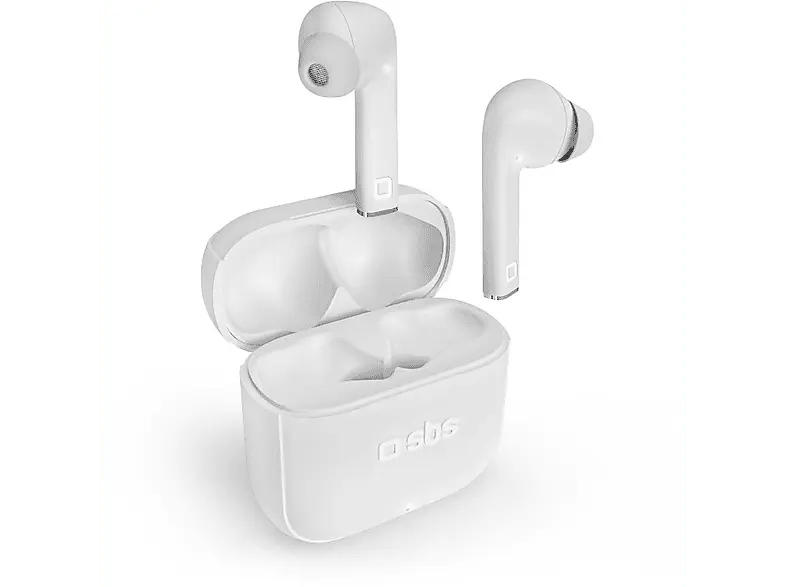 SBS 27480 Beat free TrueWireless Kopfhörer mit Touch-Steuerung, Weiß; True Wireless Kopfhörer