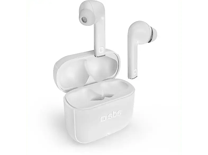 SBS 27480 Beat free TrueWireless Kopfhörer mit Touch-Steuerung, Weiß; True Wireless Kopfhörer