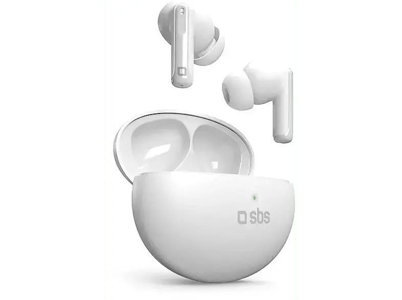 SBS 42001 Q-pro TrueWireless Kopfhörer mit Touch-Steuerung und ANC, QI-Ladeetui; True Wireless Kopfhörer