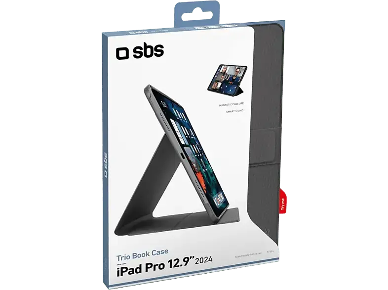 SBS Book Pro-Schutzhülle mit Ständer für iPad Air 13" 2024
