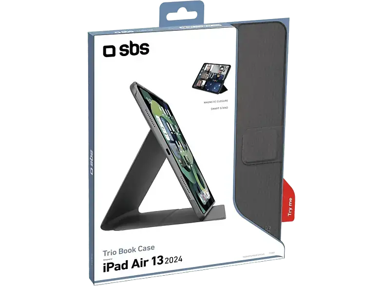 SBS Magnetisches Bookcase für iPad Air 11" 2024; Schutzhülle