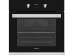 Sharp K-61D27BM1-FR Pyrolyse Backofen (72 l, Schwarz, 595 mm breit, A)