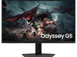 Samsung LS27DG500EU 27 Zoll Gaming Monitor, WQHD, 1 ms Reaktionszeit, 350 cd/m², 180 Hz, Schwarz