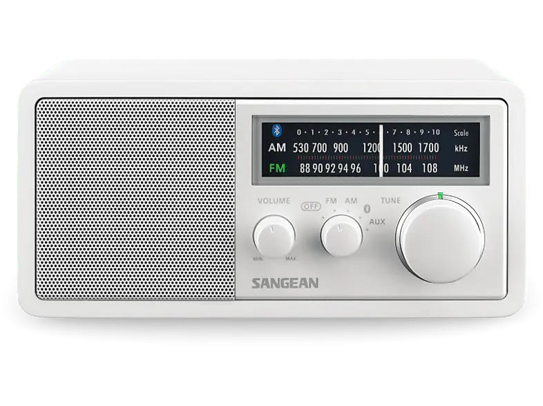 Sangean WR-11BT+ Bluetooth-Tischradio, White