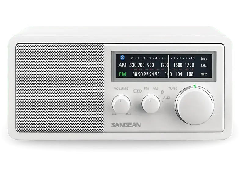 Sangean WR-11BT+ Bluetooth-Tischradio, White