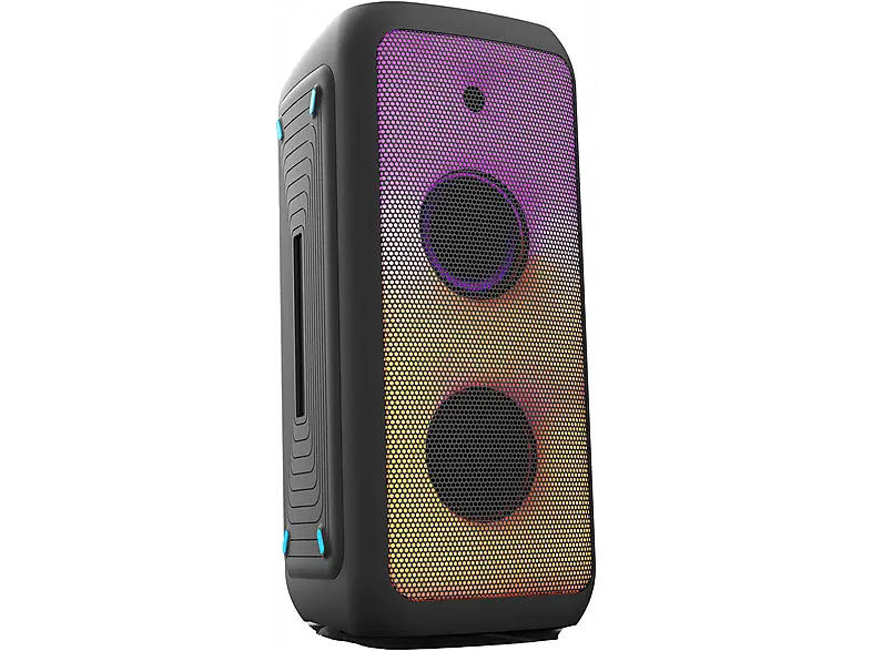 Be Cool BC23PS120BTK Party-Speaker 120 Watt mit LED-Lichteffekten; Bluetooth Lautsprecher