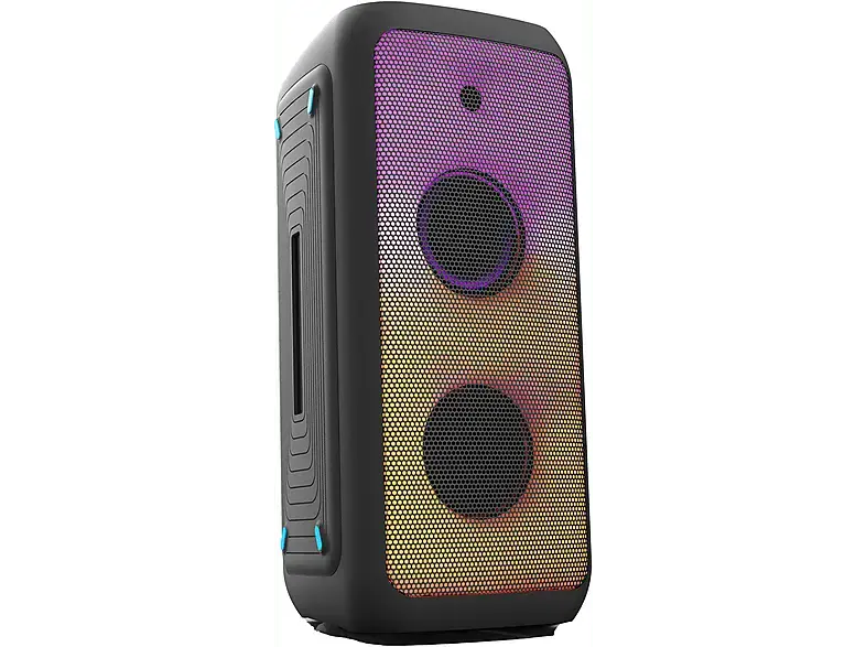 Be Cool BC23PS120BTK Party-Speaker 120 Watt mit LED-Lichteffekten; Bluetooth Lautsprecher
